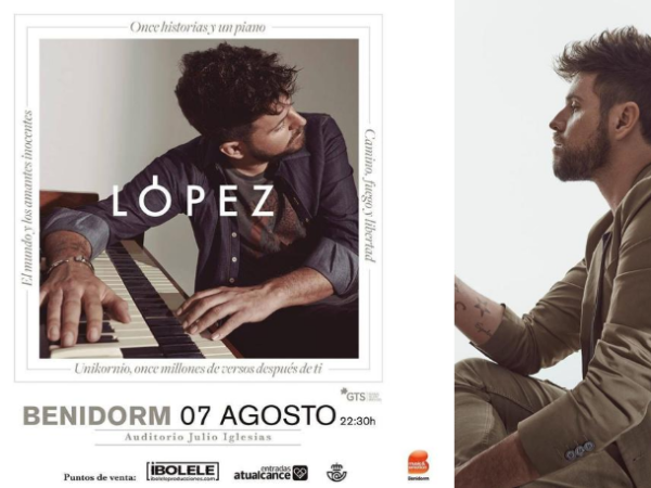 Pablo López continúa su gira ‘López, piano y voz’ en Benidorm