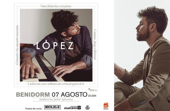 Pablo López continúa su gira ‘López, piano y voz’ en Benidorm