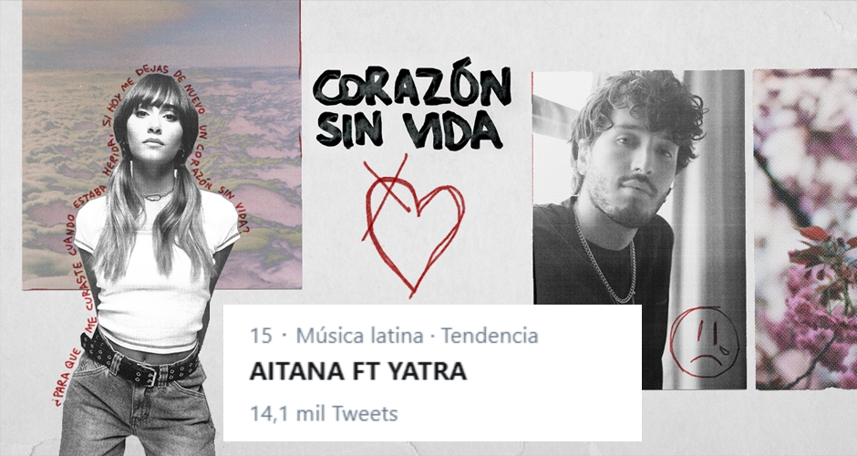 ‘Corazón sin vida’, la nueva colaboración de Aitana y Sebastián Yatra