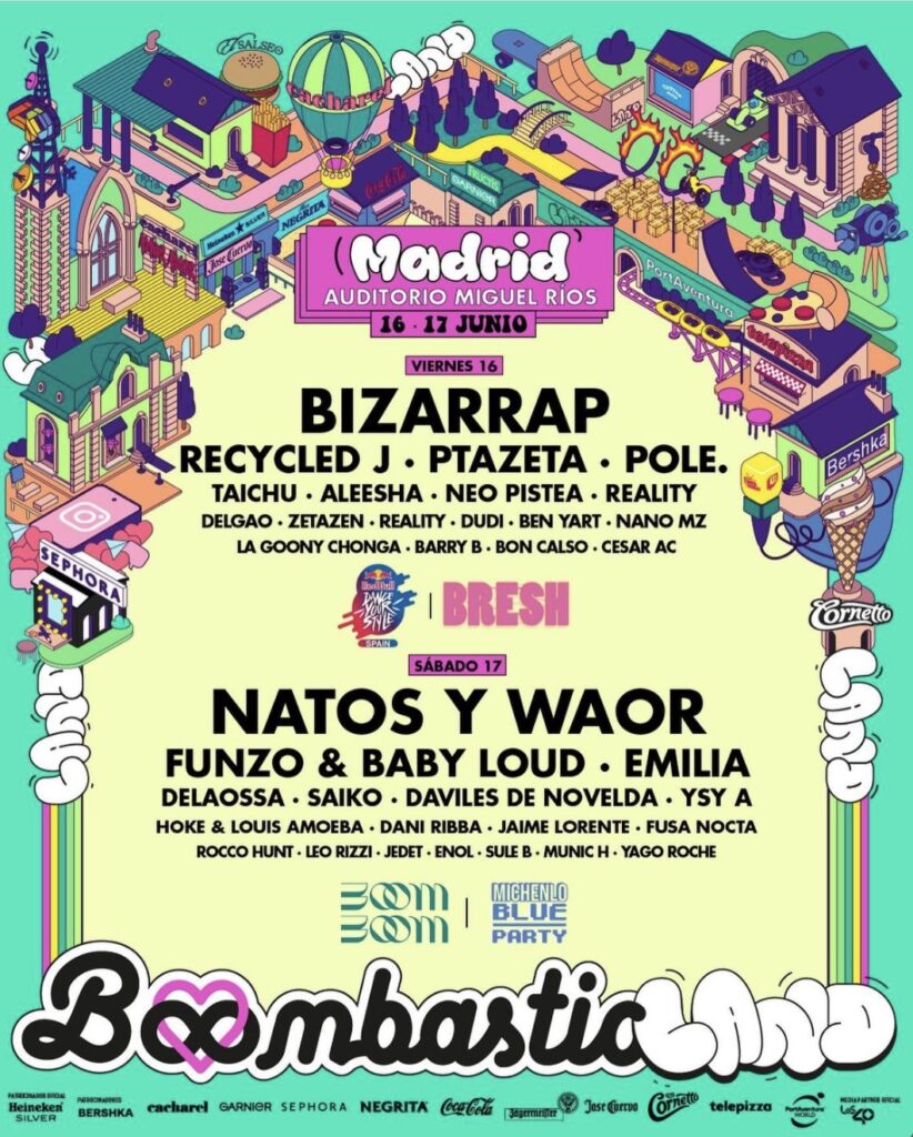 Cartel del Boombastic Festival Madrid / Fuente: @boombastic_festival (Instagram)